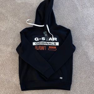 Mens black pull over hoodie * new with tags*